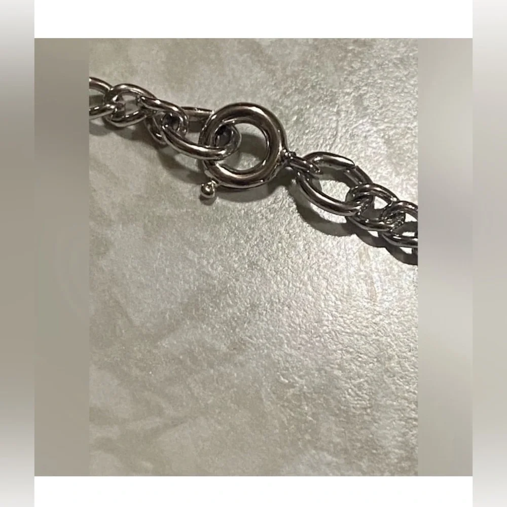 Vintage Silver Tone Personalized Charm Bracelet #7992 💎